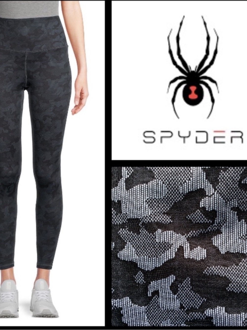 NWT Spyder High Rise Camo Leggings